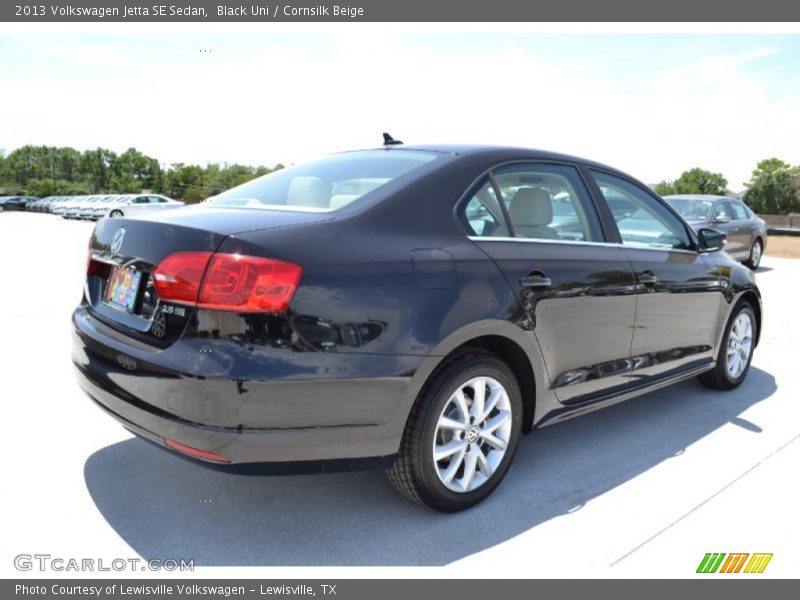 Black Uni / Cornsilk Beige 2013 Volkswagen Jetta SE Sedan
