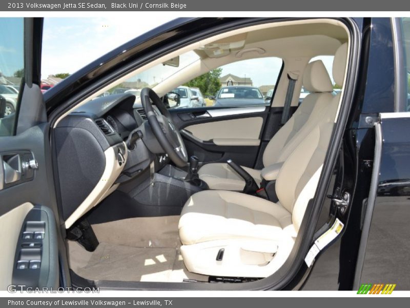 Black Uni / Cornsilk Beige 2013 Volkswagen Jetta SE Sedan