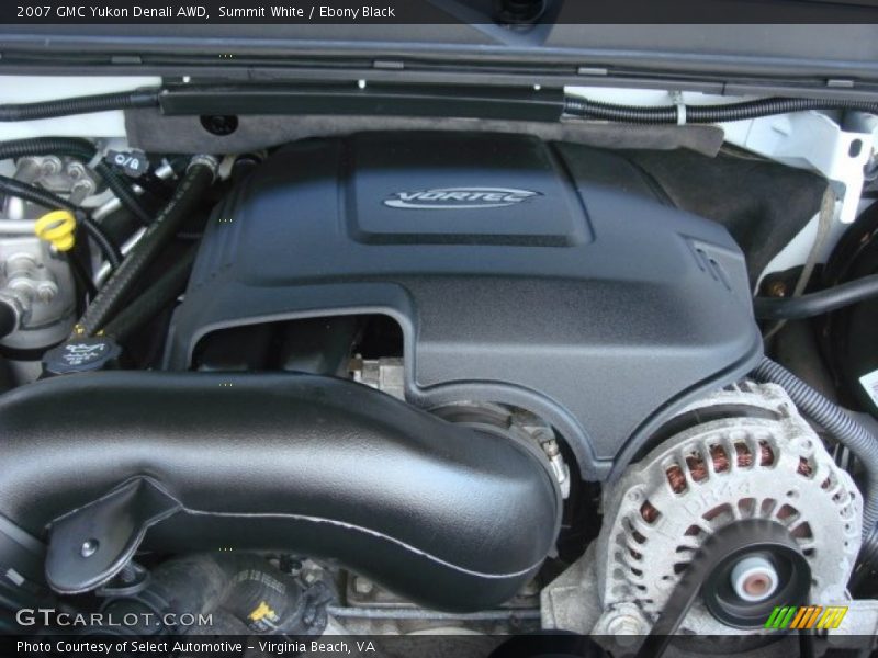 Summit White / Ebony Black 2007 GMC Yukon Denali AWD