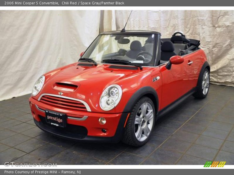 Chili Red / Space Gray/Panther Black 2006 Mini Cooper S Convertible