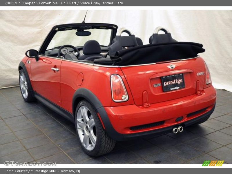 Chili Red / Space Gray/Panther Black 2006 Mini Cooper S Convertible