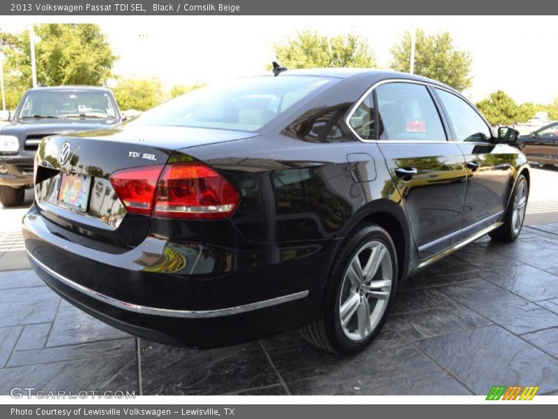 Black / Cornsilk Beige 2013 Volkswagen Passat TDI SEL
