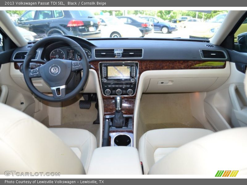 Black / Cornsilk Beige 2013 Volkswagen Passat TDI SEL