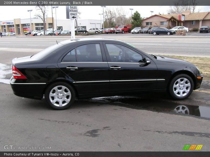 Black / Black 2006 Mercedes-Benz C 280 4Matic Luxury