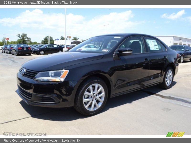 Black / Titan Black 2012 Volkswagen Jetta SE Sedan