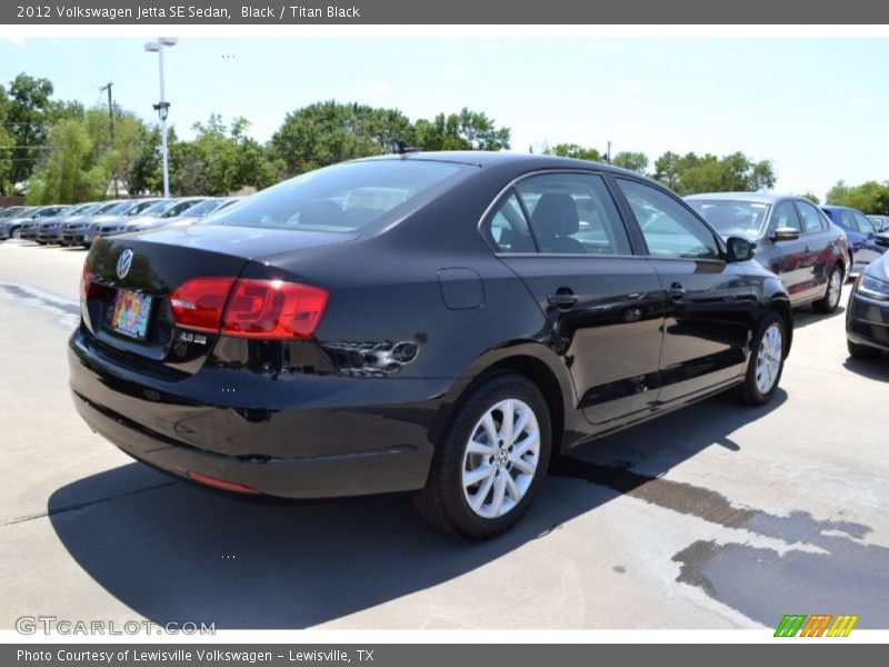 Black / Titan Black 2012 Volkswagen Jetta SE Sedan
