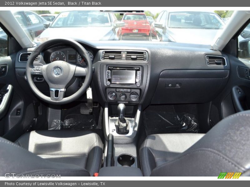Black / Titan Black 2012 Volkswagen Jetta SE Sedan