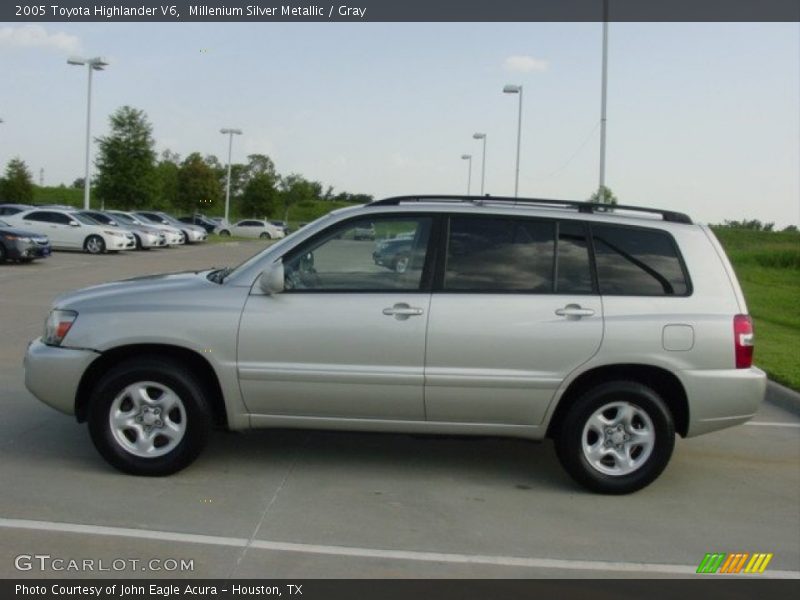 Millenium Silver Metallic / Gray 2005 Toyota Highlander V6