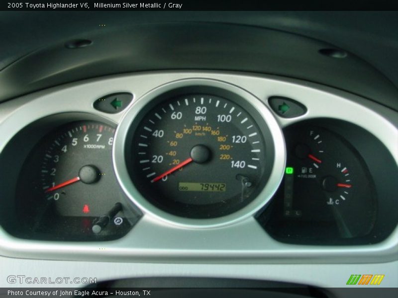 Millenium Silver Metallic / Gray 2005 Toyota Highlander V6