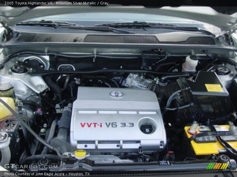 Millenium Silver Metallic / Gray 2005 Toyota Highlander V6