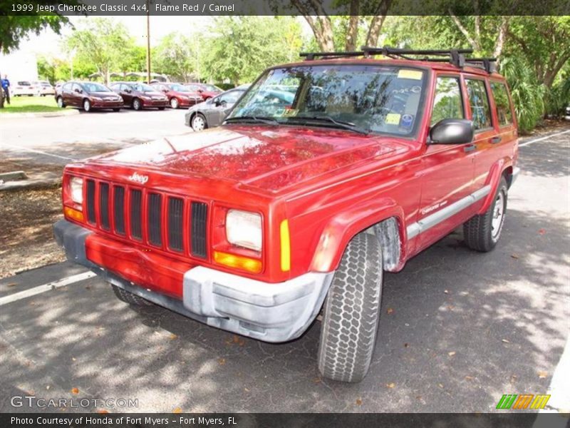 Flame Red / Camel 1999 Jeep Cherokee Classic 4x4