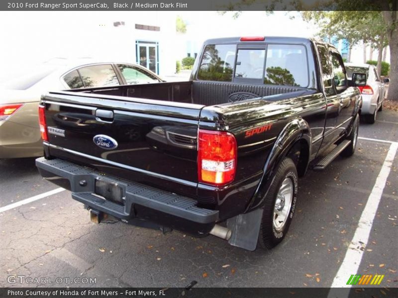 Black / Medium Dark Flint 2010 Ford Ranger Sport SuperCab