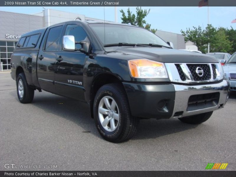 Timberline Green / Charcoal 2009 Nissan Titan SE Crew Cab 4x4