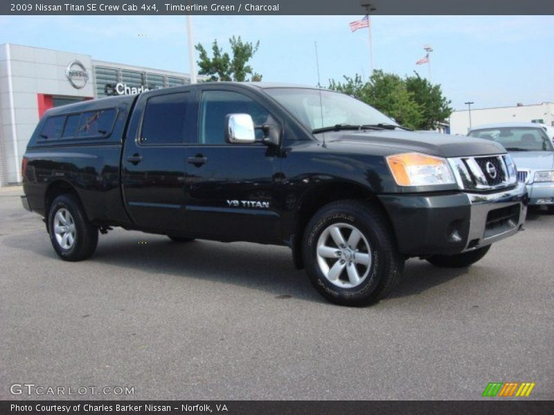 Timberline Green / Charcoal 2009 Nissan Titan SE Crew Cab 4x4