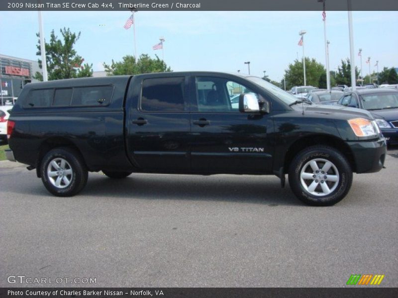 Timberline Green / Charcoal 2009 Nissan Titan SE Crew Cab 4x4