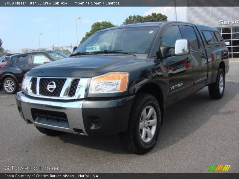 Timberline Green / Charcoal 2009 Nissan Titan SE Crew Cab 4x4