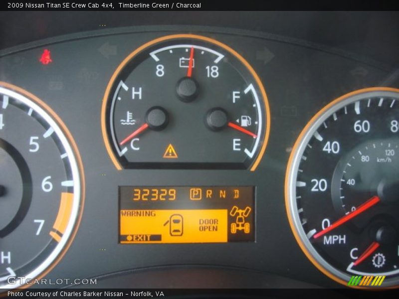 Timberline Green / Charcoal 2009 Nissan Titan SE Crew Cab 4x4