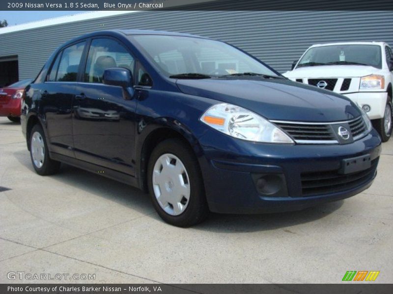 Blue Onyx / Charcoal 2009 Nissan Versa 1.8 S Sedan