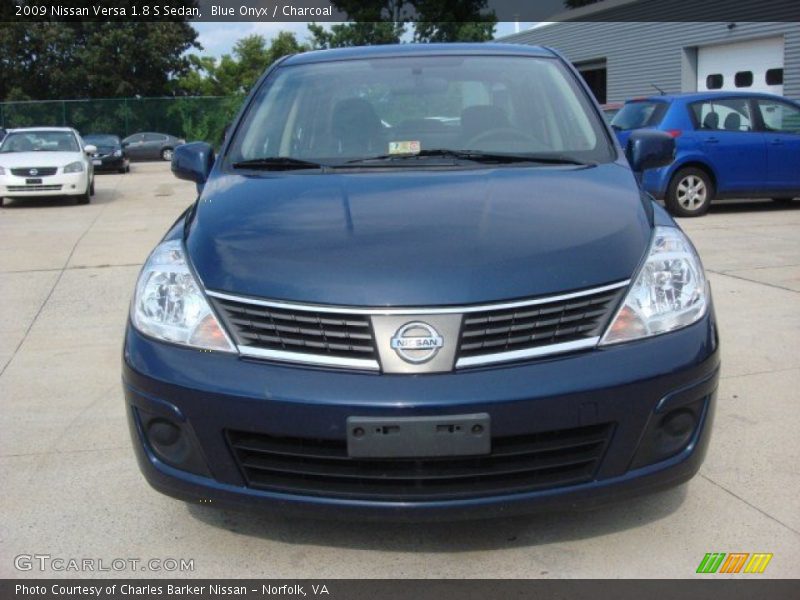 Blue Onyx / Charcoal 2009 Nissan Versa 1.8 S Sedan