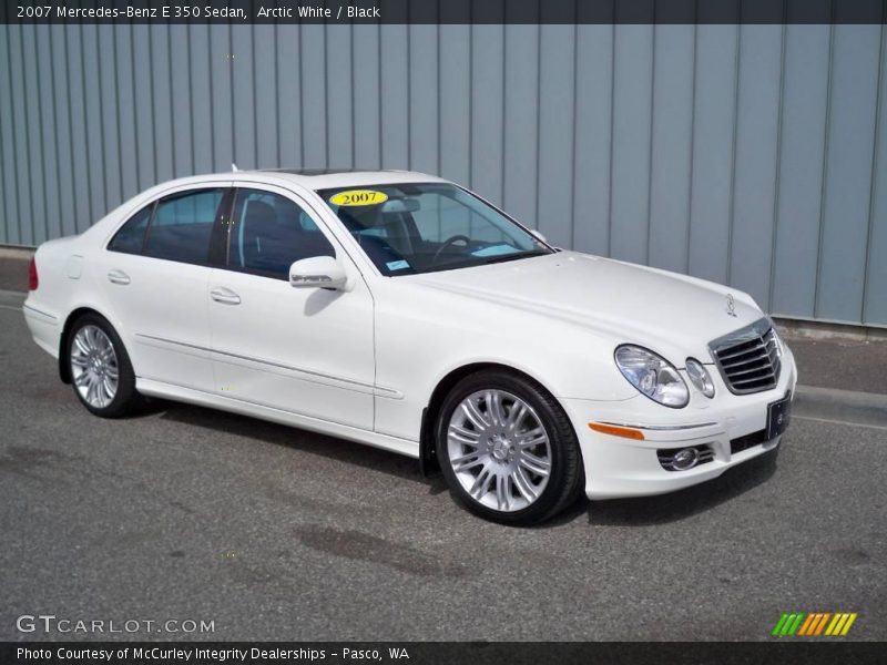 Arctic White / Black 2007 Mercedes-Benz E 350 Sedan