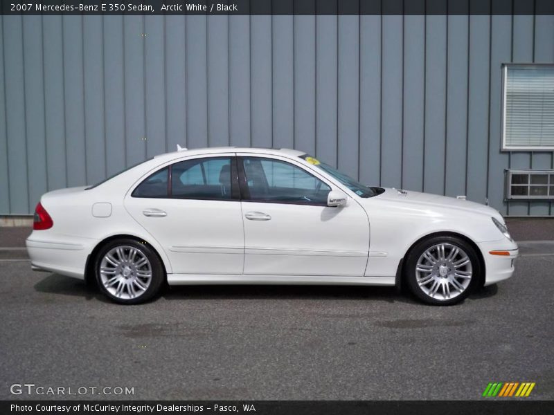Arctic White / Black 2007 Mercedes-Benz E 350 Sedan