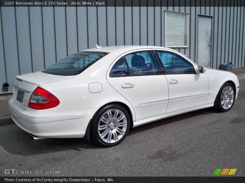 Arctic White / Black 2007 Mercedes-Benz E 350 Sedan