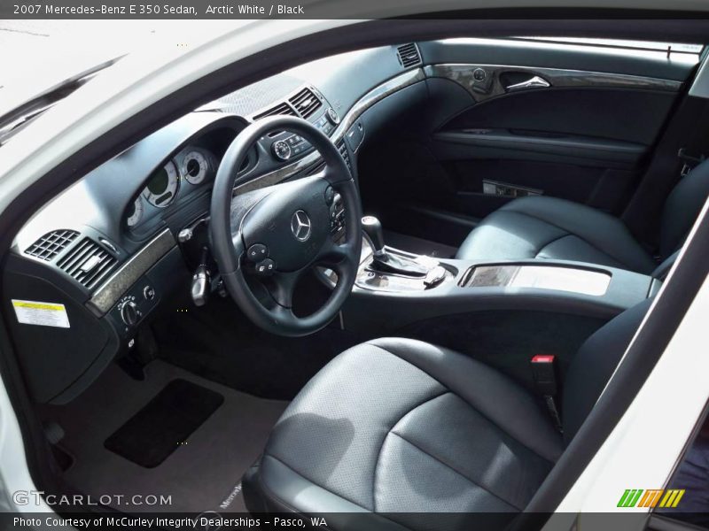 Arctic White / Black 2007 Mercedes-Benz E 350 Sedan