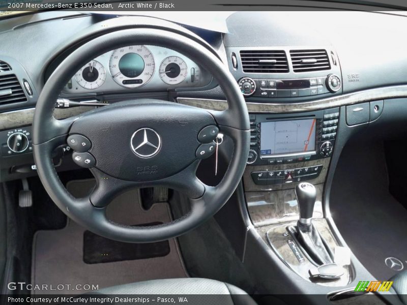 Arctic White / Black 2007 Mercedes-Benz E 350 Sedan