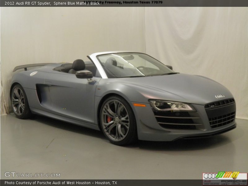 Sphere Blue Matte / Black 2012 Audi R8 GT Spyder