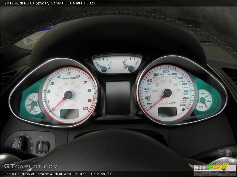 2012 R8 GT Spyder GT Spyder Gauges