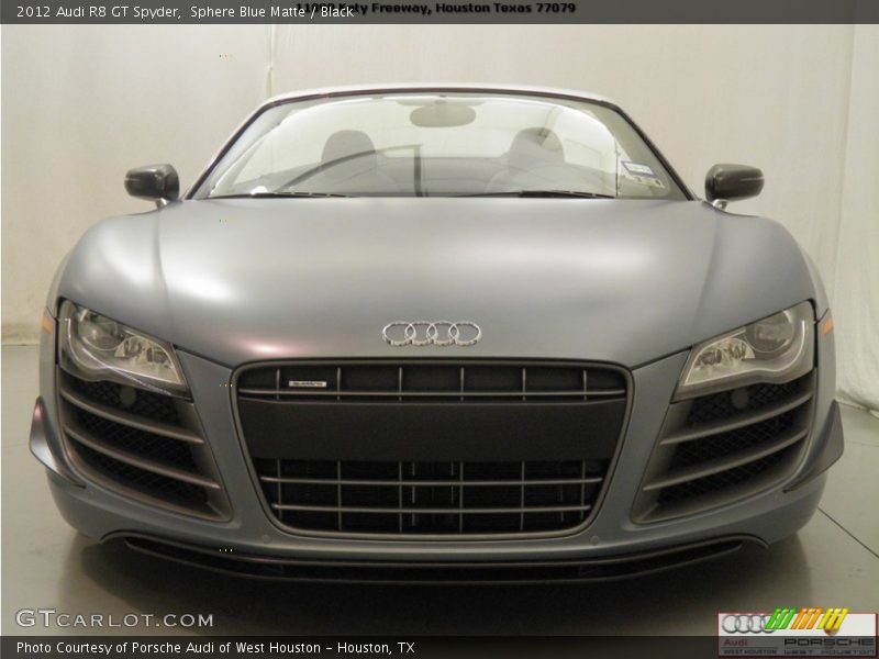 Sphere Blue Matte / Black 2012 Audi R8 GT Spyder