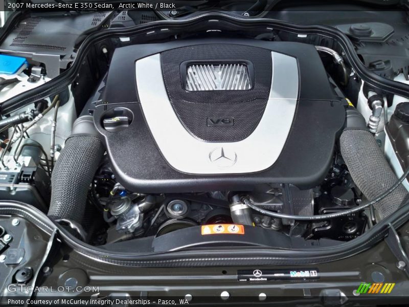 Arctic White / Black 2007 Mercedes-Benz E 350 Sedan