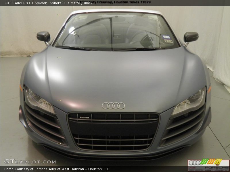 Sphere Blue Matte / Black 2012 Audi R8 GT Spyder