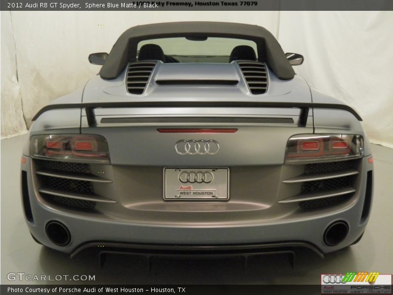 Sphere Blue Matte / Black 2012 Audi R8 GT Spyder