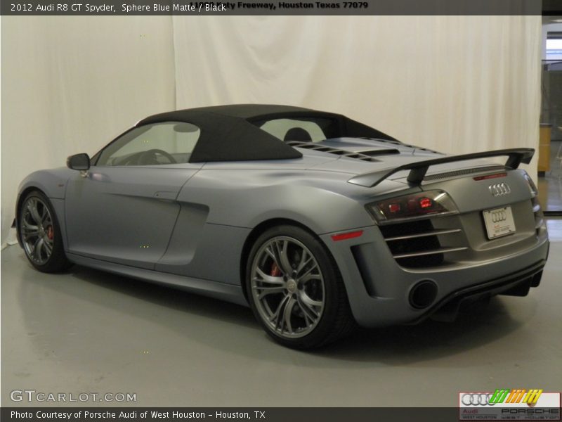 Sphere Blue Matte / Black 2012 Audi R8 GT Spyder