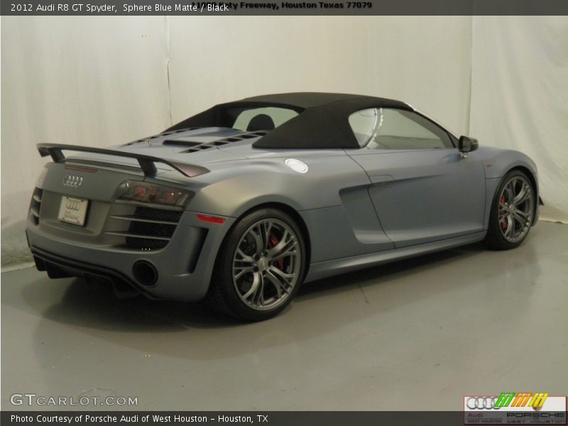 Sphere Blue Matte / Black 2012 Audi R8 GT Spyder