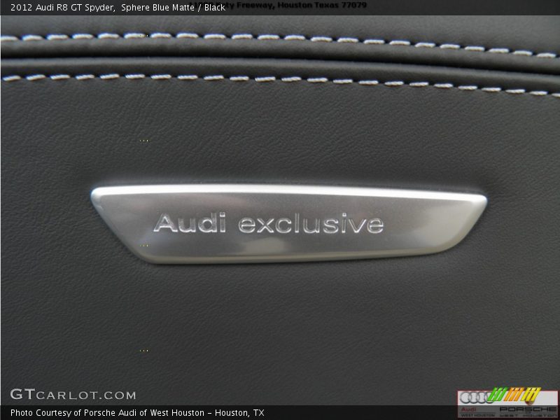 Sphere Blue Matte / Black 2012 Audi R8 GT Spyder