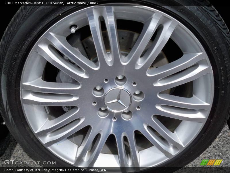 Arctic White / Black 2007 Mercedes-Benz E 350 Sedan