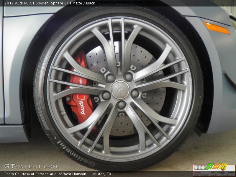 Sphere Blue Matte / Black 2012 Audi R8 GT Spyder