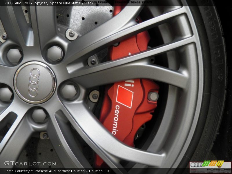 Sphere Blue Matte / Black 2012 Audi R8 GT Spyder