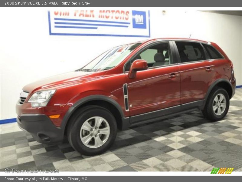 Ruby Red / Gray 2008 Saturn VUE XE 3.5 AWD