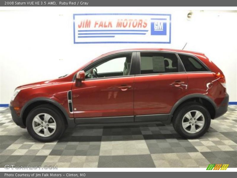 Ruby Red / Gray 2008 Saturn VUE XE 3.5 AWD