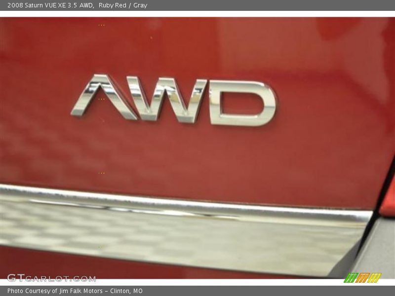 Ruby Red / Gray 2008 Saturn VUE XE 3.5 AWD