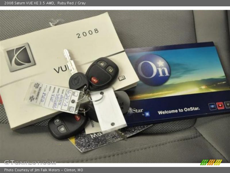 Ruby Red / Gray 2008 Saturn VUE XE 3.5 AWD