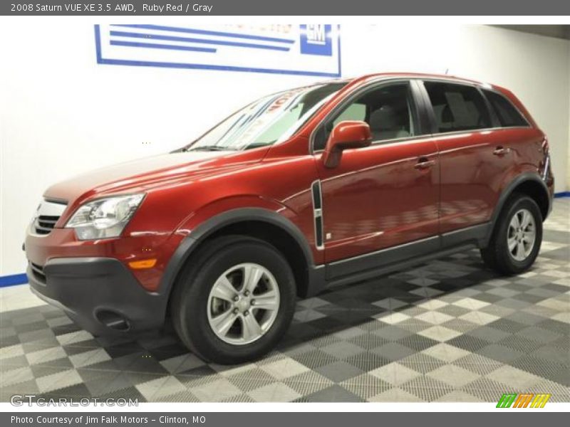 Ruby Red / Gray 2008 Saturn VUE XE 3.5 AWD