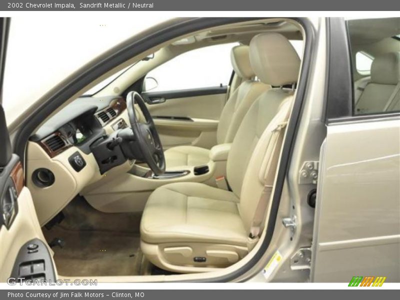 Front Seat of 2002 Impala 
