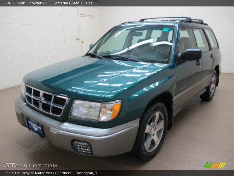Arcadia Green / Beige 2000 Subaru Forester 2.5 S