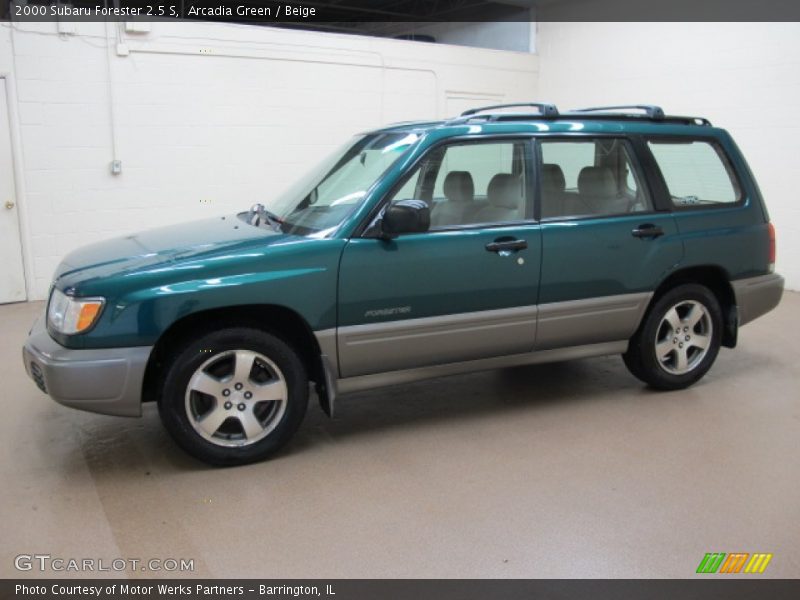 Arcadia Green / Beige 2000 Subaru Forester 2.5 S
