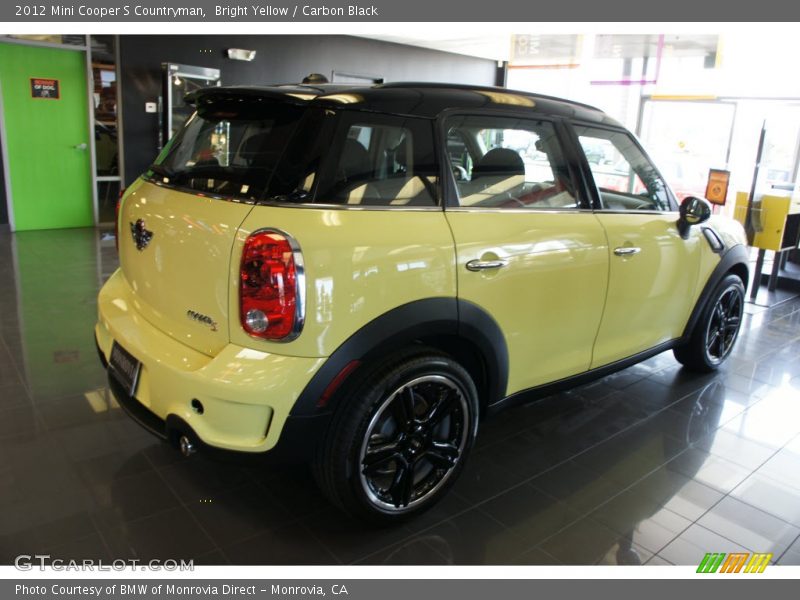 Bright Yellow / Carbon Black 2012 Mini Cooper S Countryman