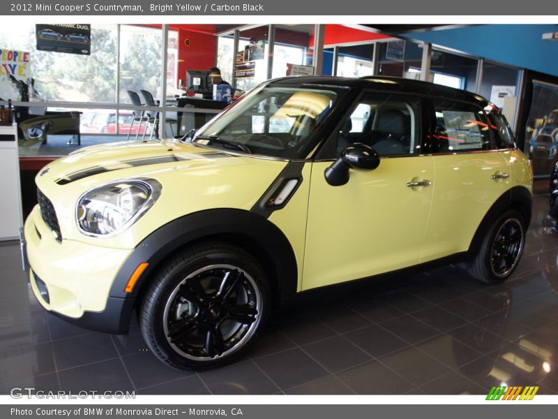 Bright Yellow / Carbon Black 2012 Mini Cooper S Countryman
